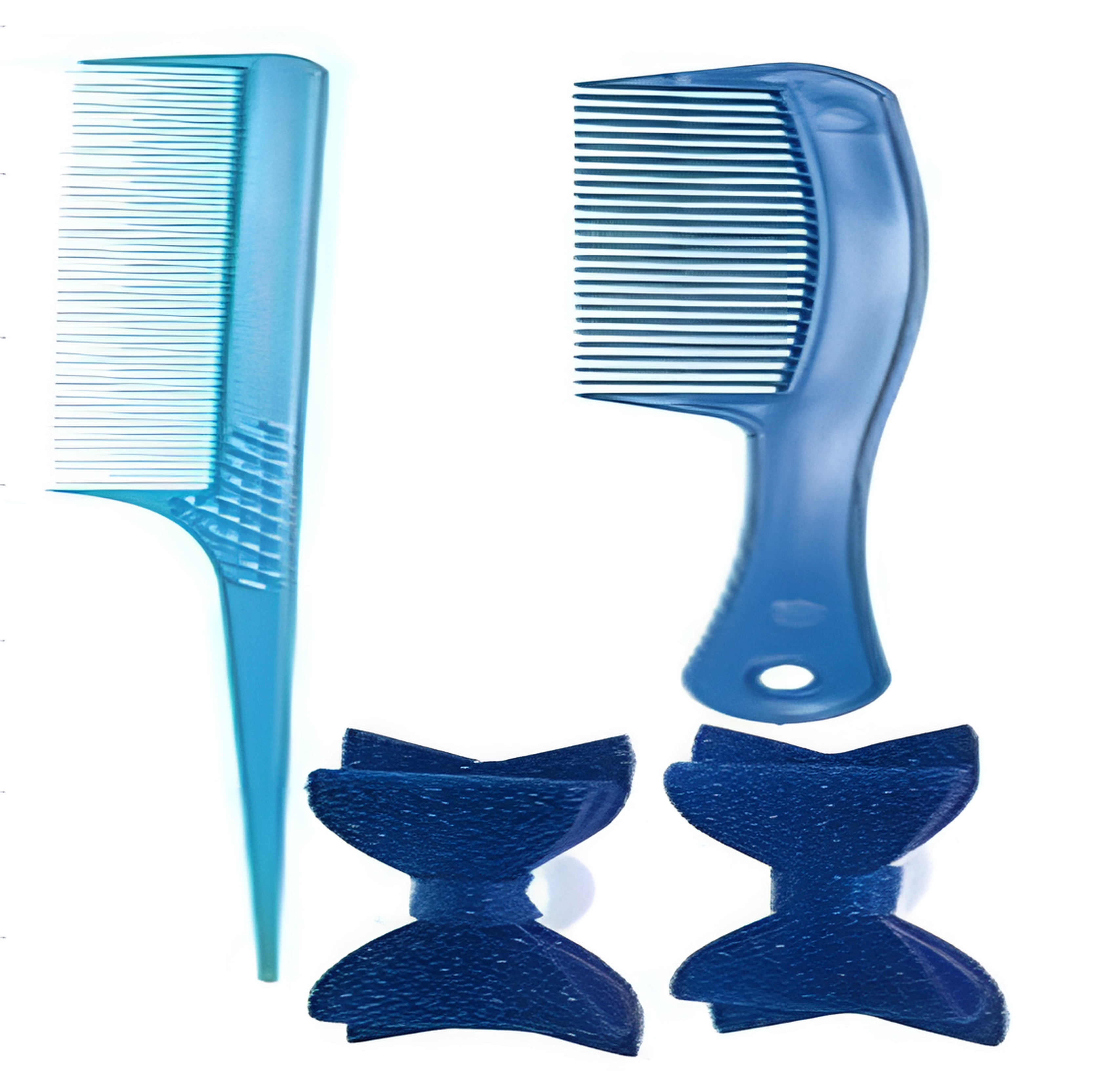 №127 (расчески р6 р17, 2 маленьких банта фоамиран) упаковка пакет производства Экомстат